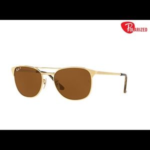 Polarized Ray Ban gold sunglasses!